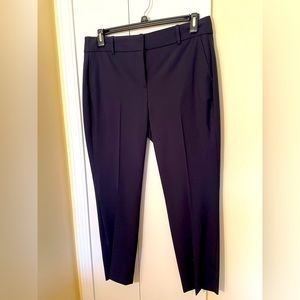 J Crew Navy slim leg crop pant. Size 12. Cameron style.